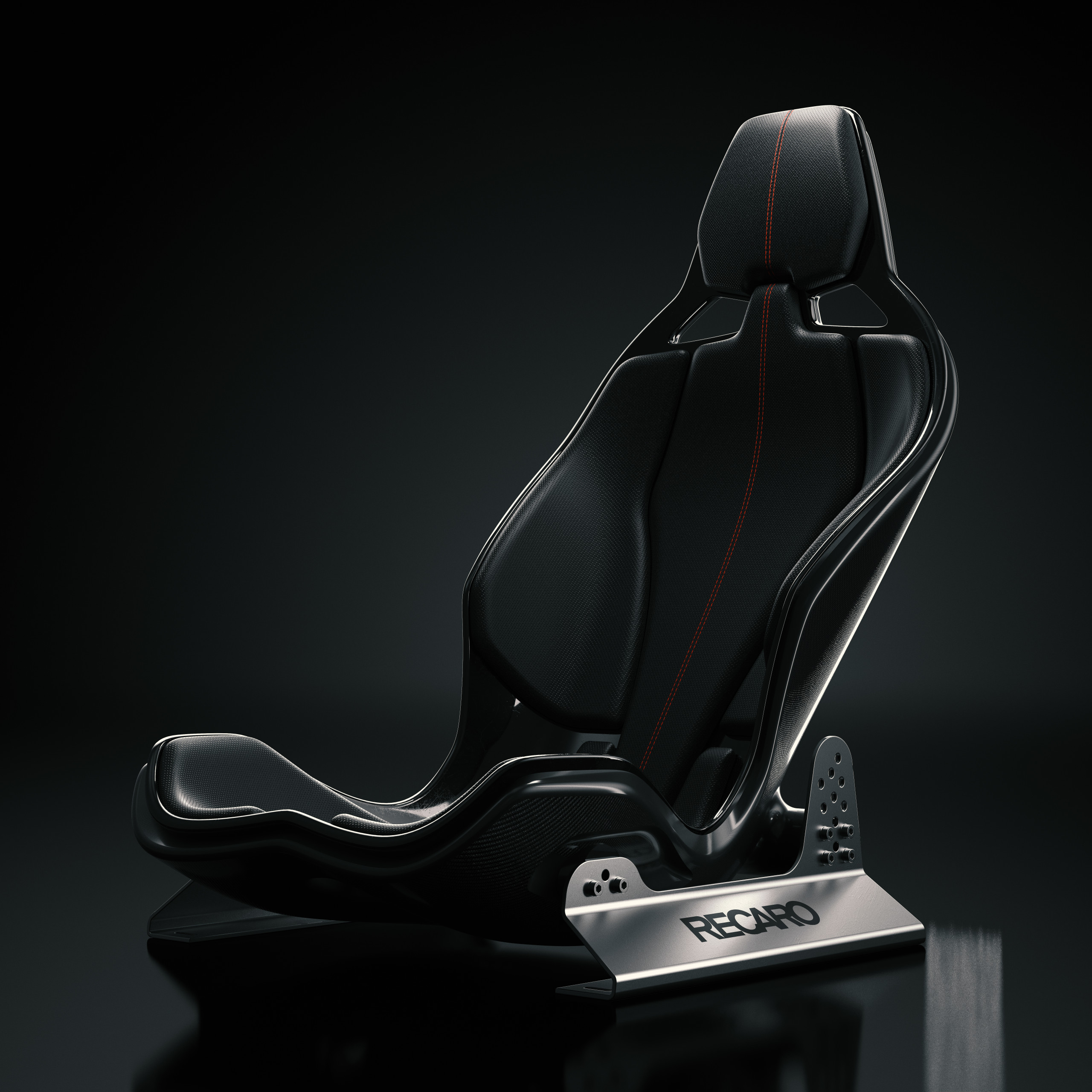 Performance Carbon Fibre Racing Seat 3D CGI Wipdesigns 1