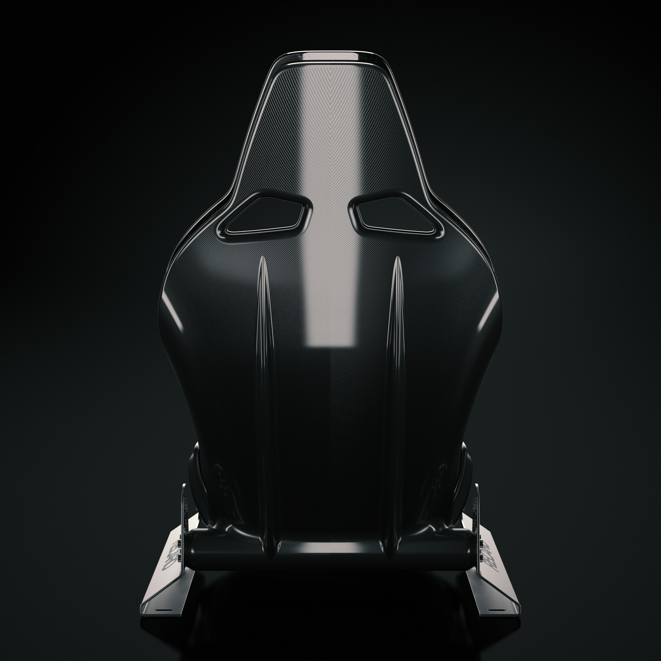 Performance Carbon Fibre Racing Seat 3D CGI Wipdesigns 3