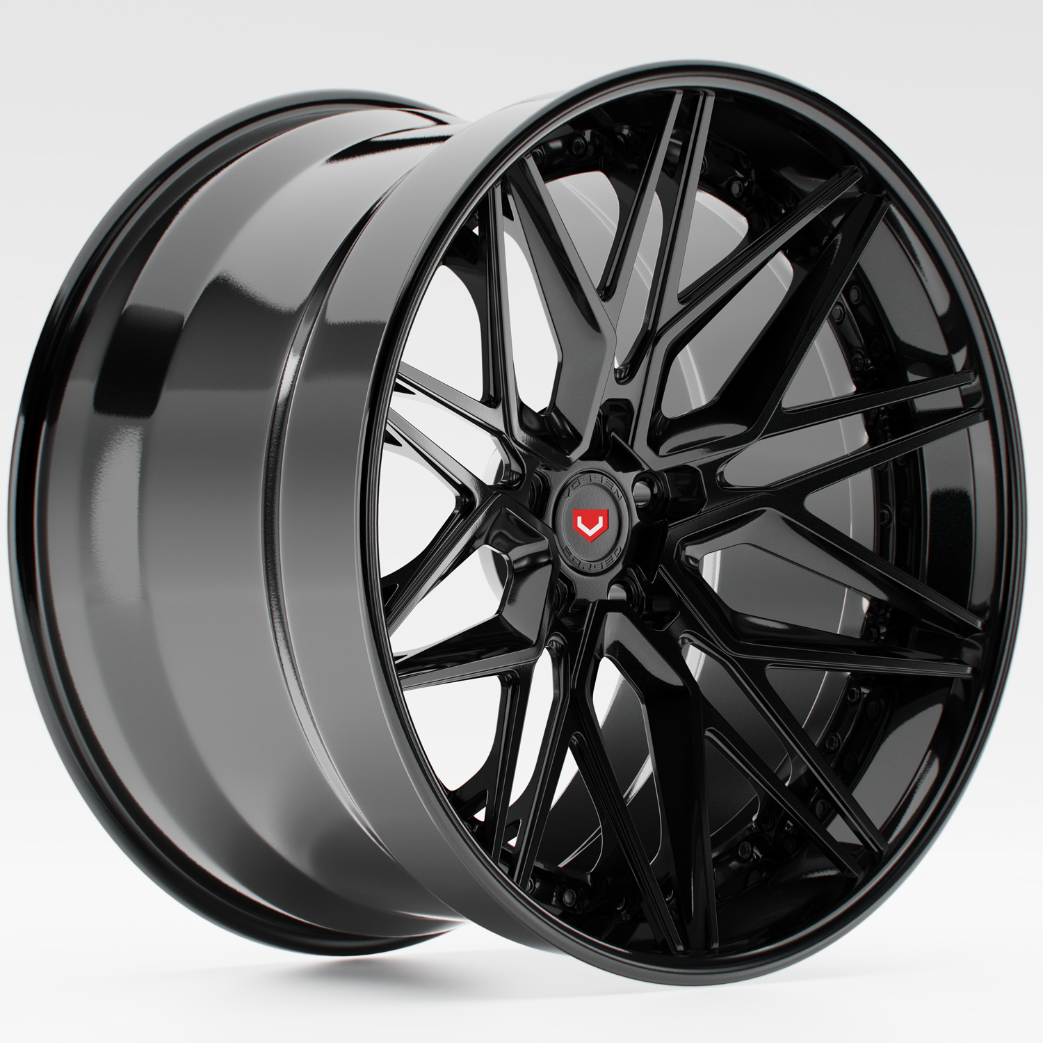 Vossen Evo 5 Gloss Black 3 Wipdesigns 3D CGI Product Rendering