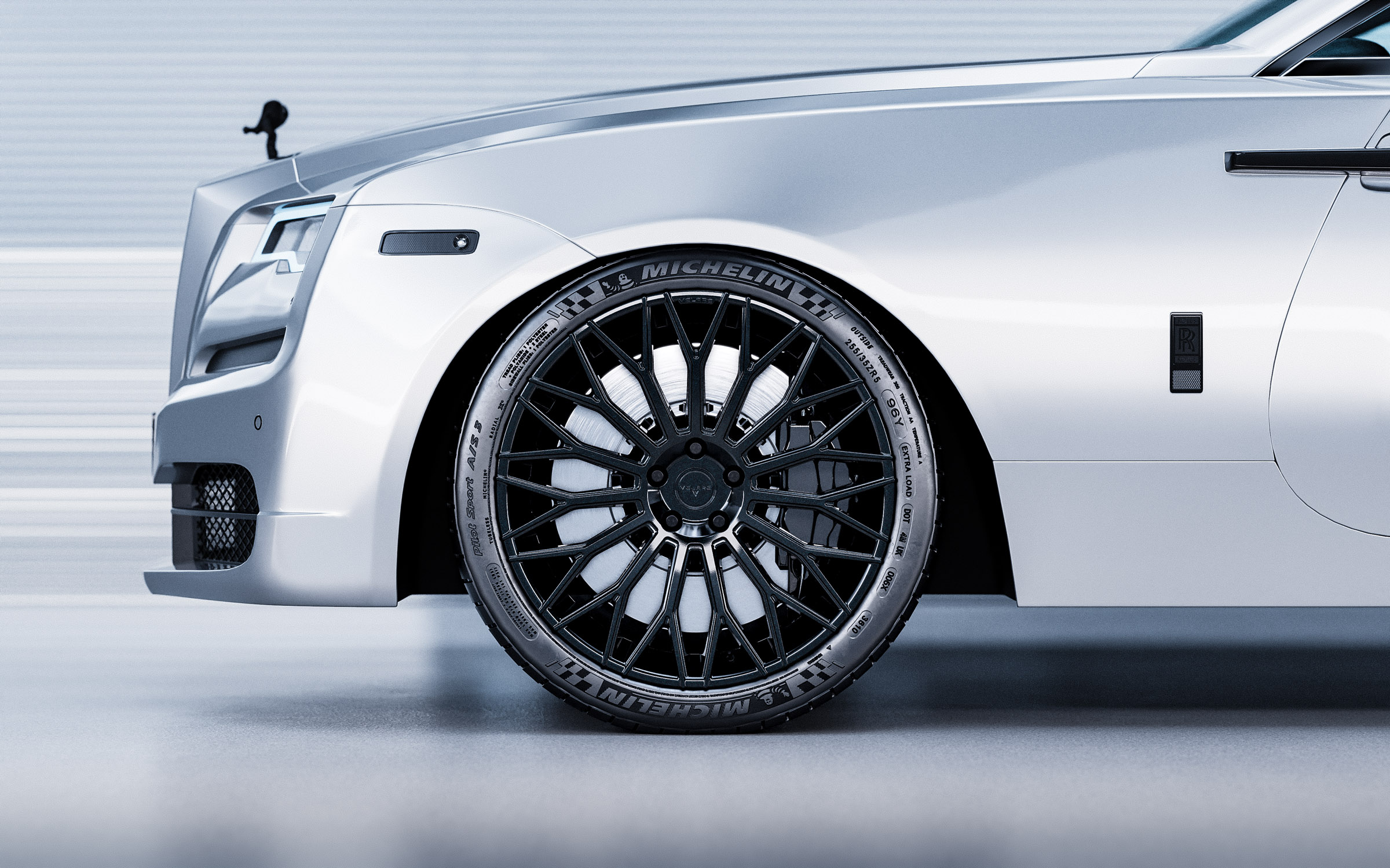 Rolls Royce Wraith Silver Wipdesigns Automotive CGI Product Render 20