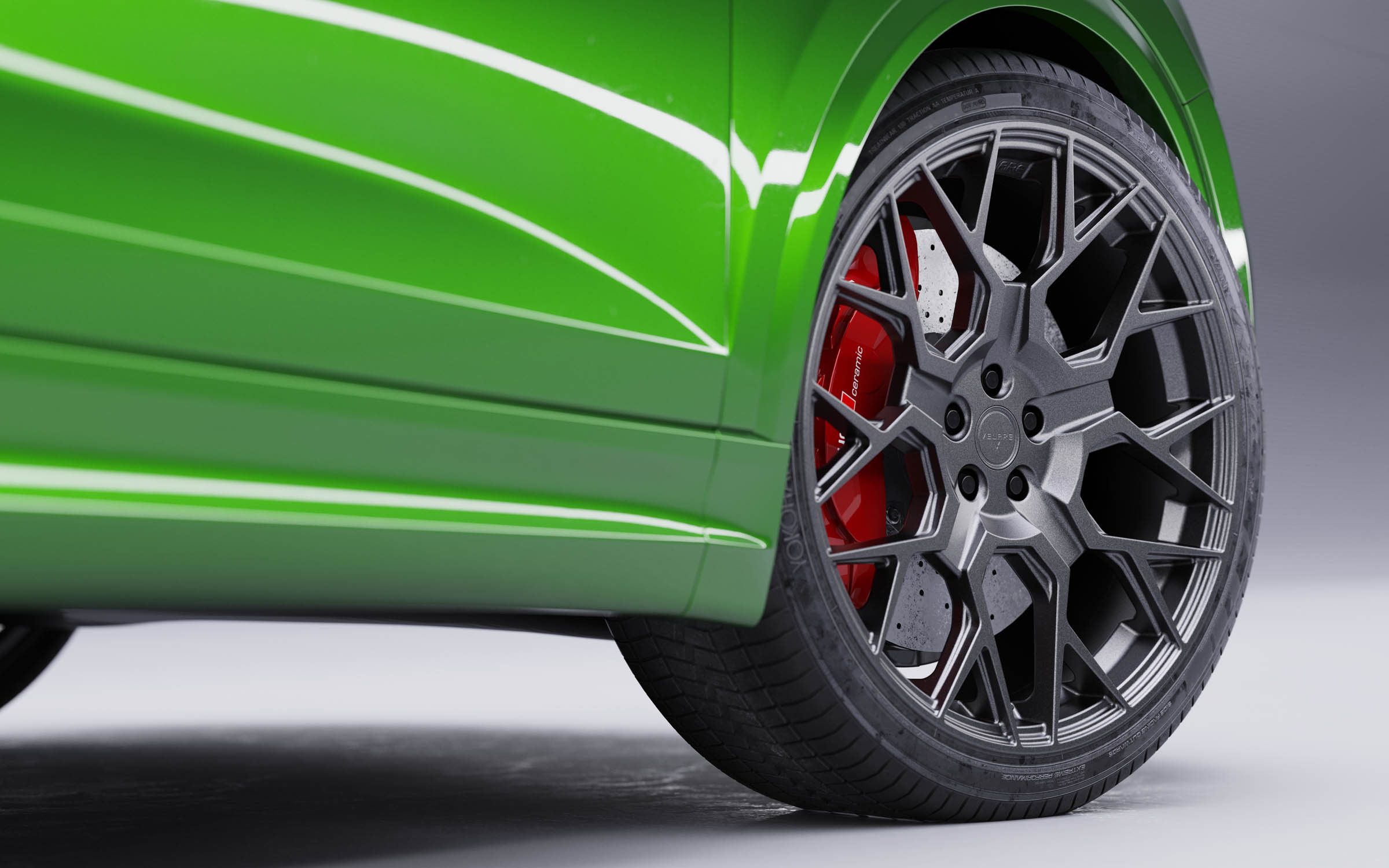Audi Q8 RS 2020 Green Matt Graphite Velare VLR02 Wipdesigns 3D CGI Visualisation 14