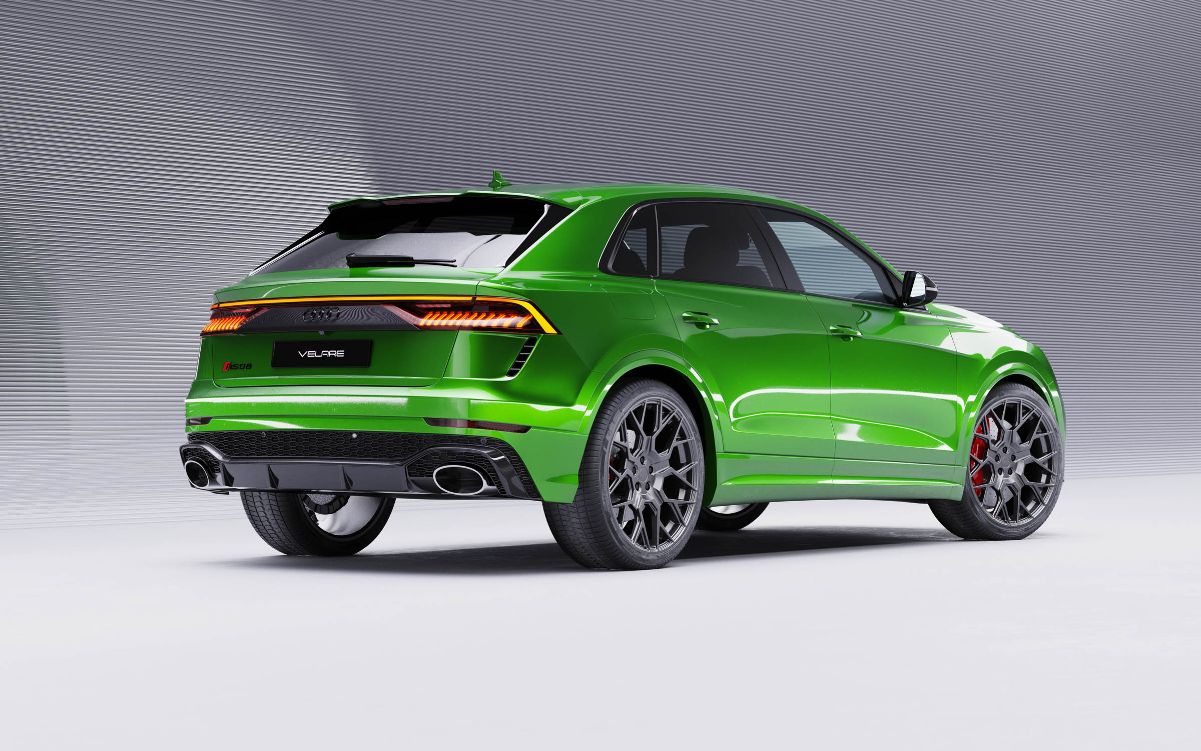 Audi Q8 RS 2020 Green Matt Graphite Velare VLR02 Wipdesigns 3D CGI Visualisation 16