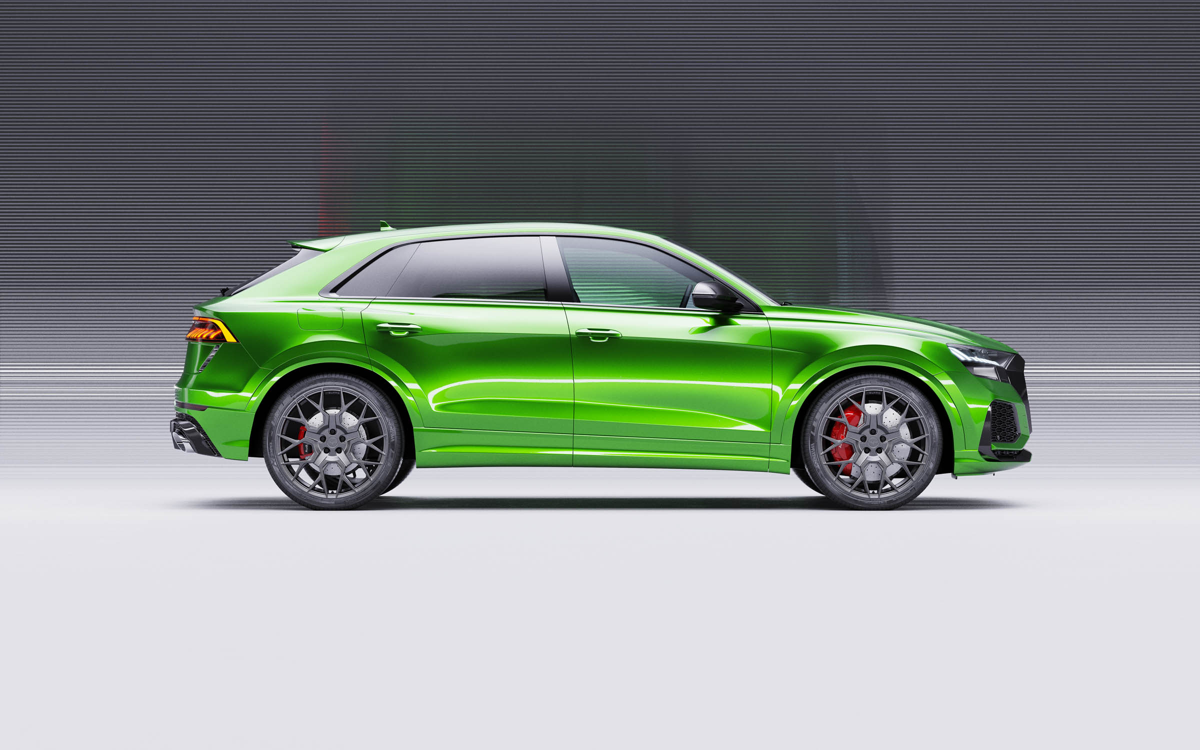 Audi Q8 RS 2020 Green Matt Graphite Velare VLR02 Wipdesigns 3D CGI Visualisation 18