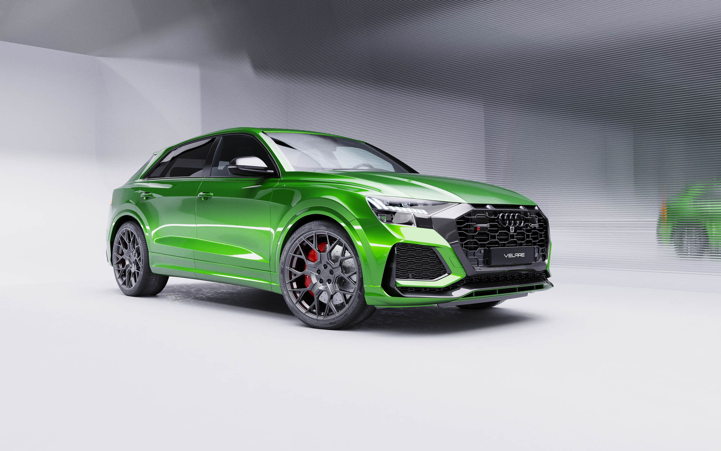 Audi Q8 RS 2020 Green Matt Graphite Velare VLR02 Wipdesigns 3D CGI Visualisation 21