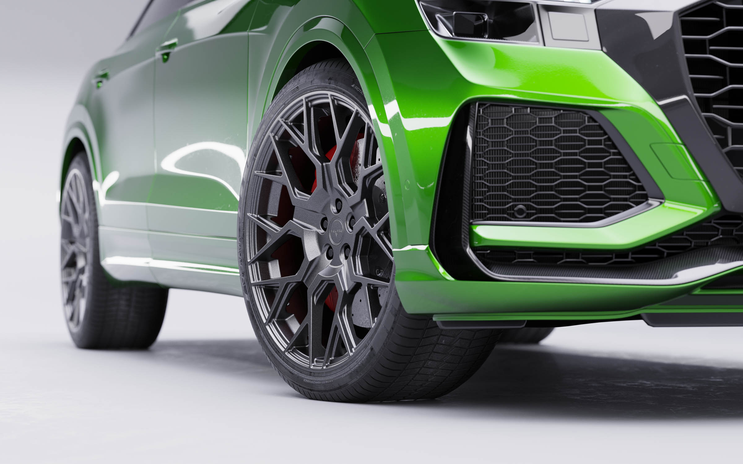 Audi Q8 RS 2020 Green Matt Graphite Velare VLR02 Wipdesigns 3D CGI Visualisation 24
