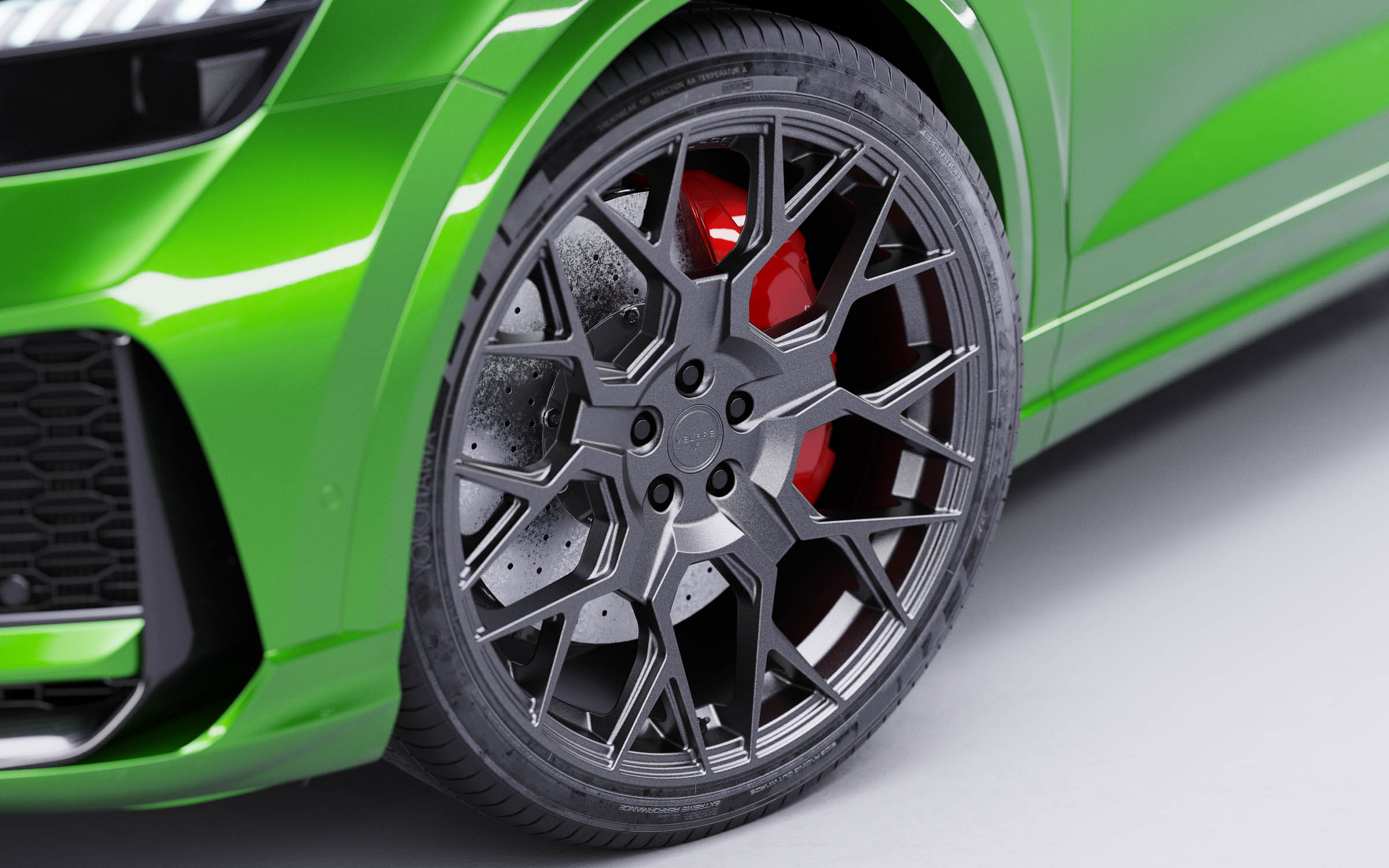 Audi Q8 RS 2020 Green Matt Graphite Velare VLR02 Wipdesigns 3D CGI Visualisation 7