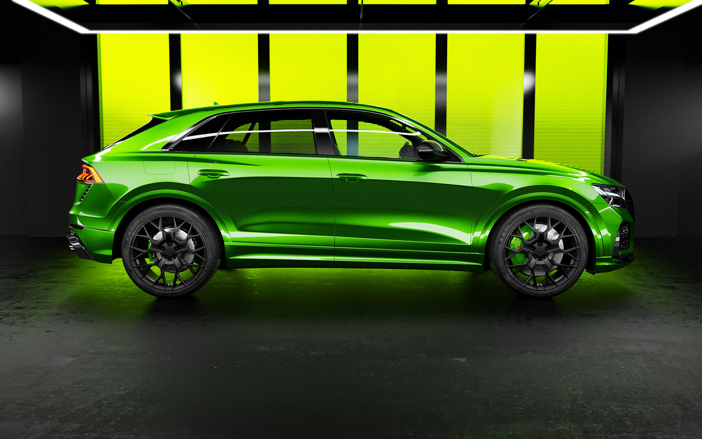 Audi Q8 RS Green Room CGI Visualisation Wipdesigns 15