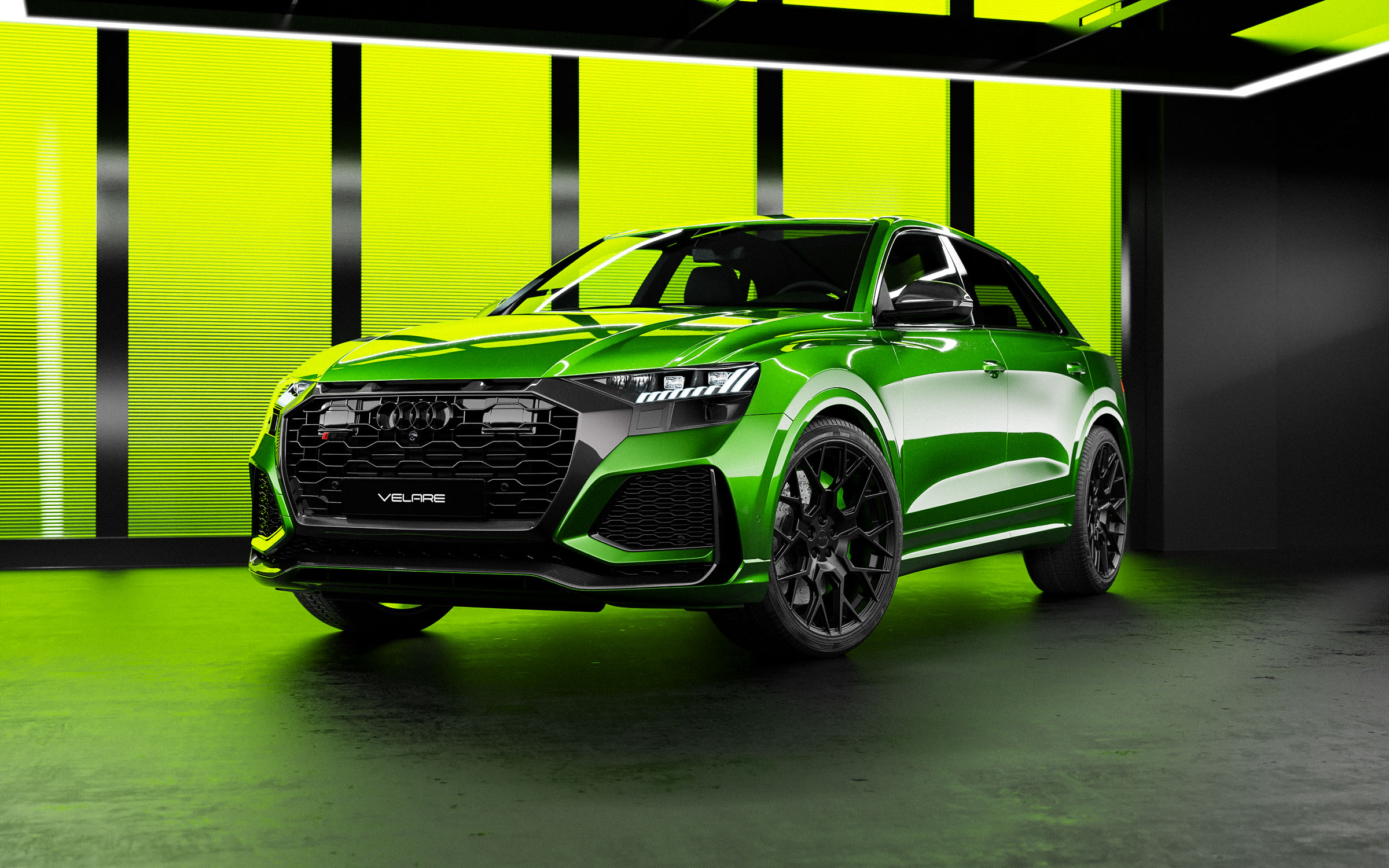 Audi Q8 RS Green Room CGI Visualisation Wipdesigns 7
