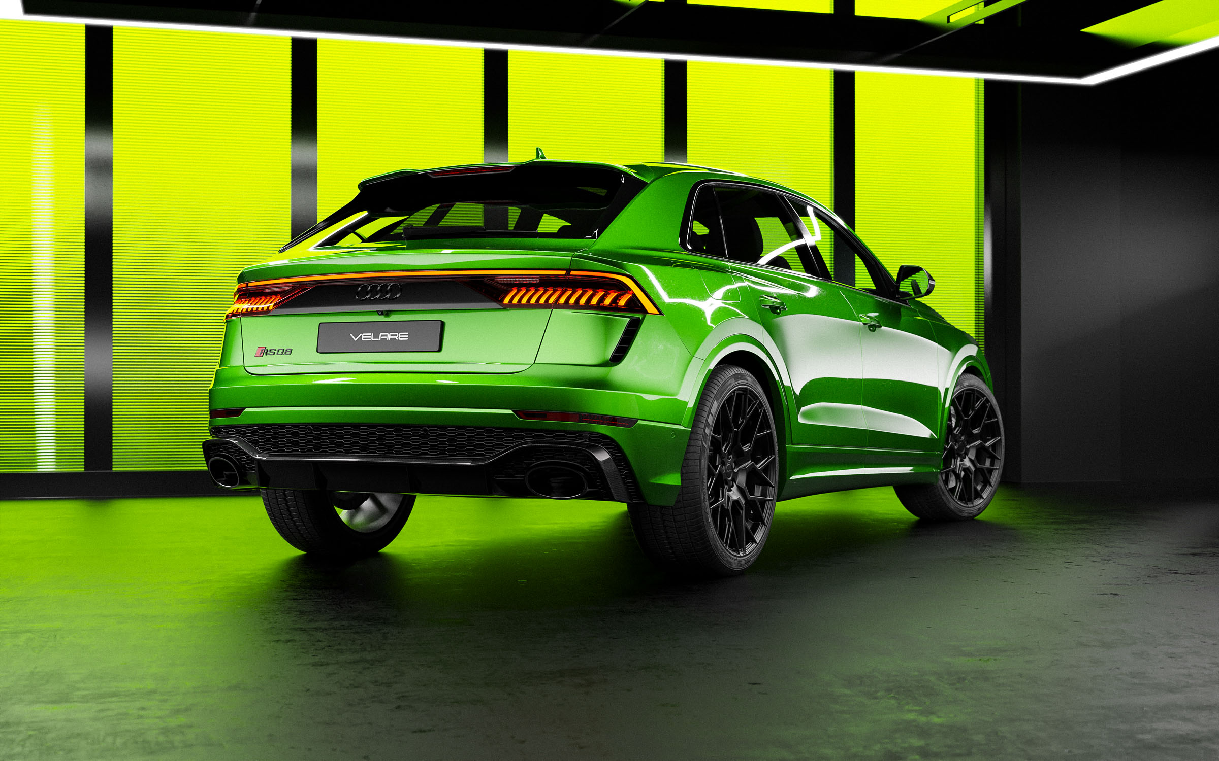 Audi Q8 RS Green Room CGI Visualisation Wipdesigns 8