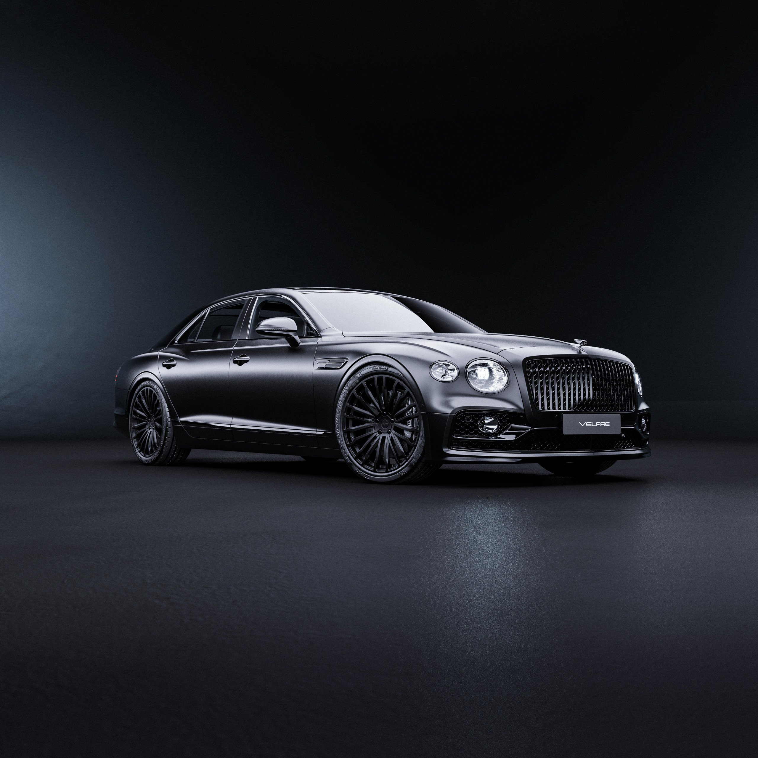 Bentley Flying Spur Matt Black Velare VLR09 Onyx Black Wipdesigns CGI Product Visualisation UK (21)